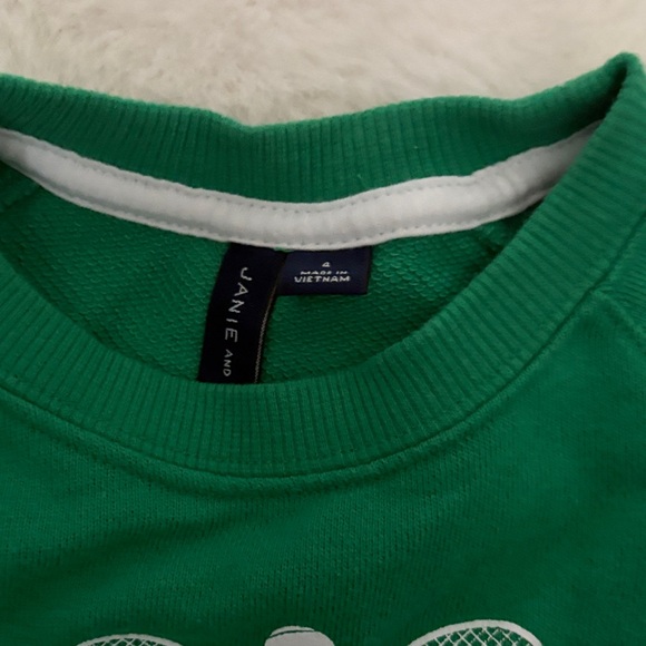 Janie and Jack Green Graphic Sweatshirt - Picture 2 of 5